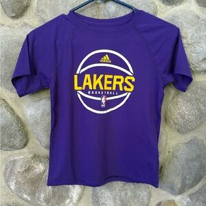 Adidas NBA Los Angeles Lakers Basketball T-Shirt Purple Youth M (5/6)